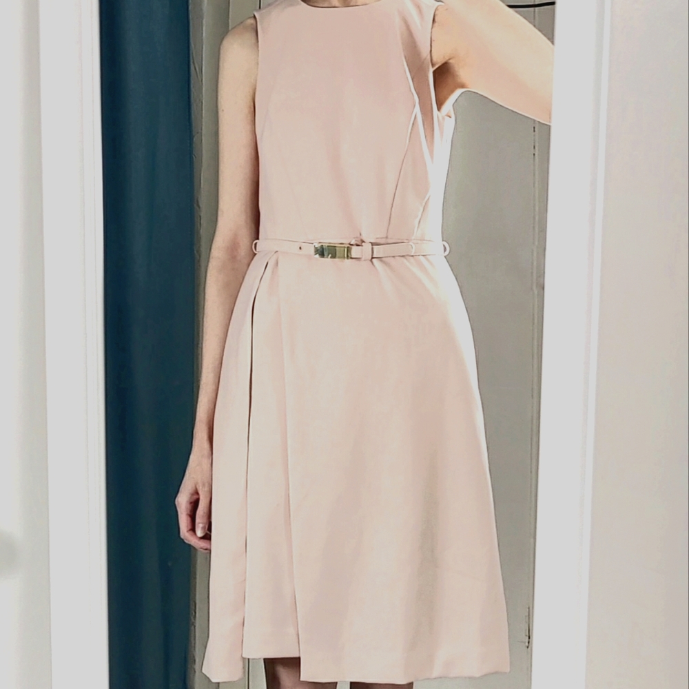 White House Black Market sz 2 dress Rose Smoke